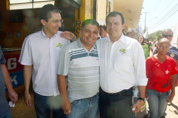 Marcial, o candidato ‘Sidney’ e Pelizaro juntos